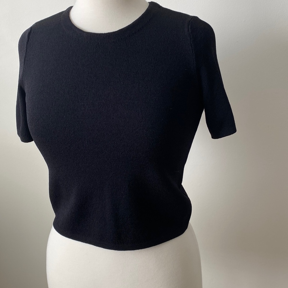 RACHAEL Rachel Roy Black Crop Top Size XS - Picture 2 of 4